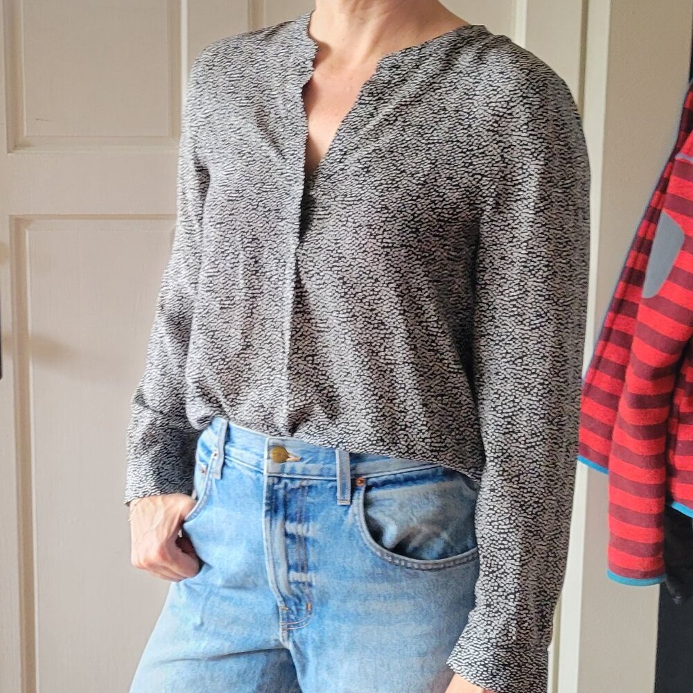 Joie long sleeve silk blouse